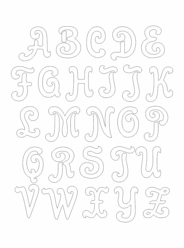 10 Best Free Printable Letter Stencils Designs Printablee
