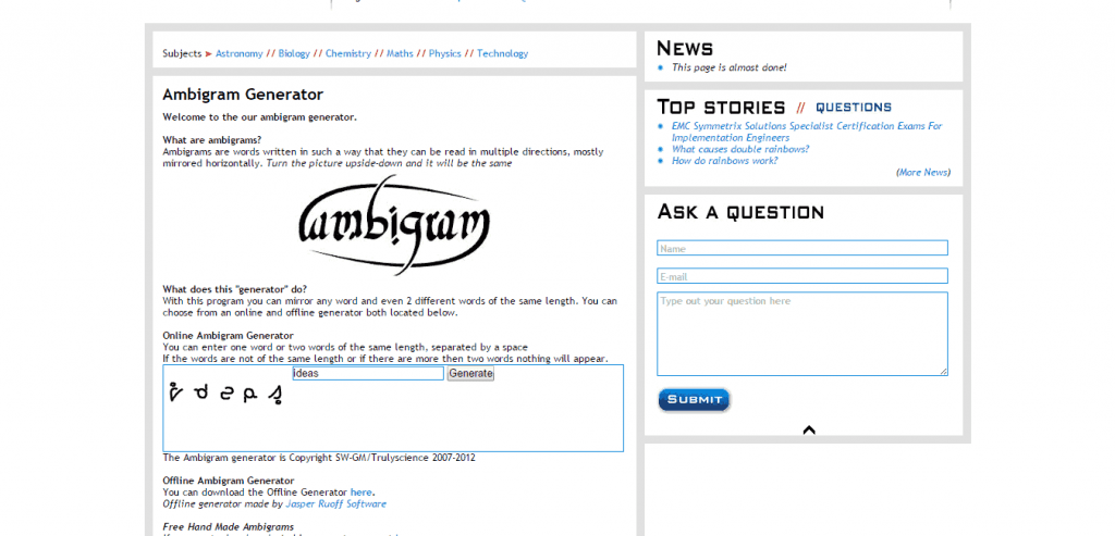 10 Free Ambigram Generators Online 2021 Creative Example Designs