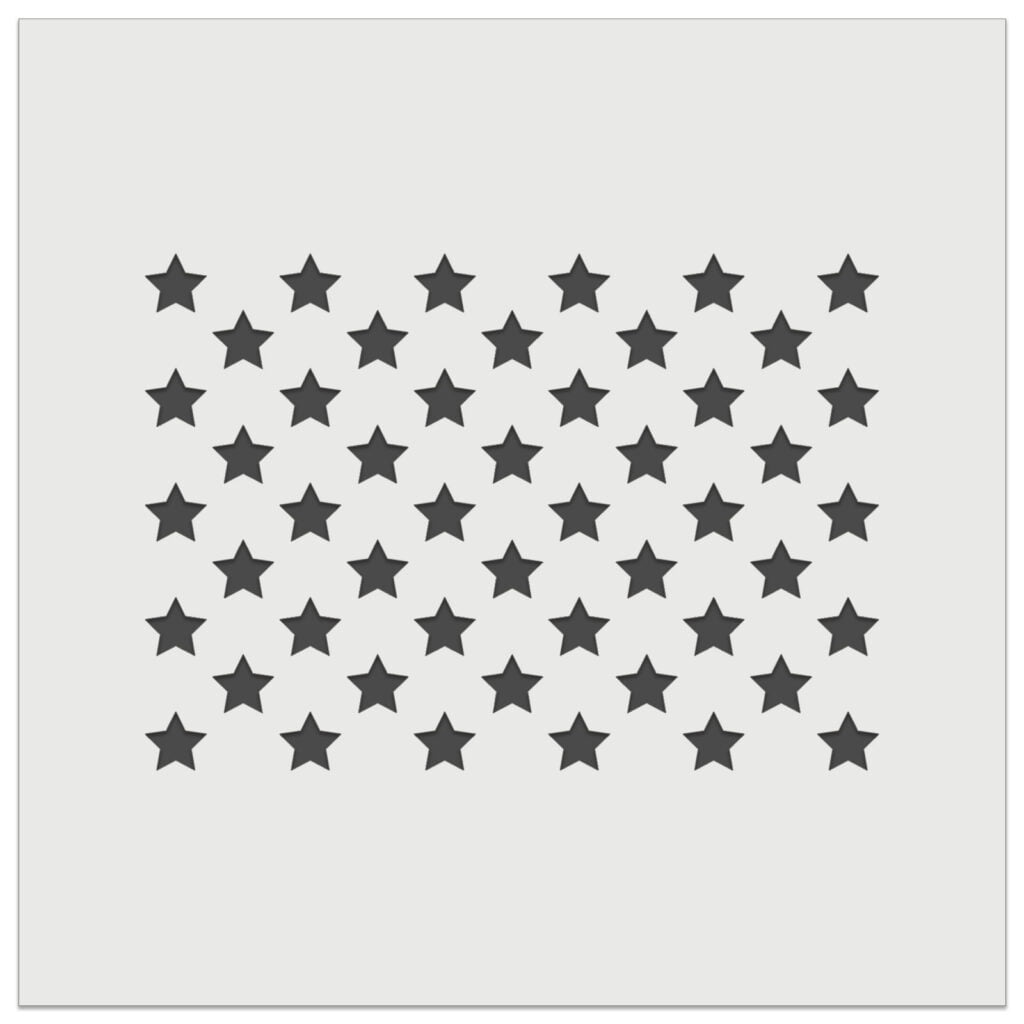 50 Stars To The American Flag USA United States DIY Cookie Wall Craft Stencil 3 5 Inch Walmart