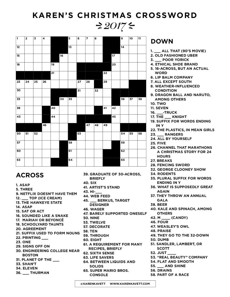 Download Medium Difficult Crossword Puzzles