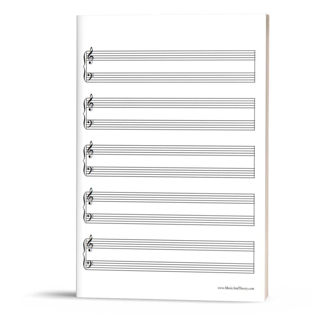 FREE Grand Staff Manuscript Paper Music Staff Paper MusicAndTheory