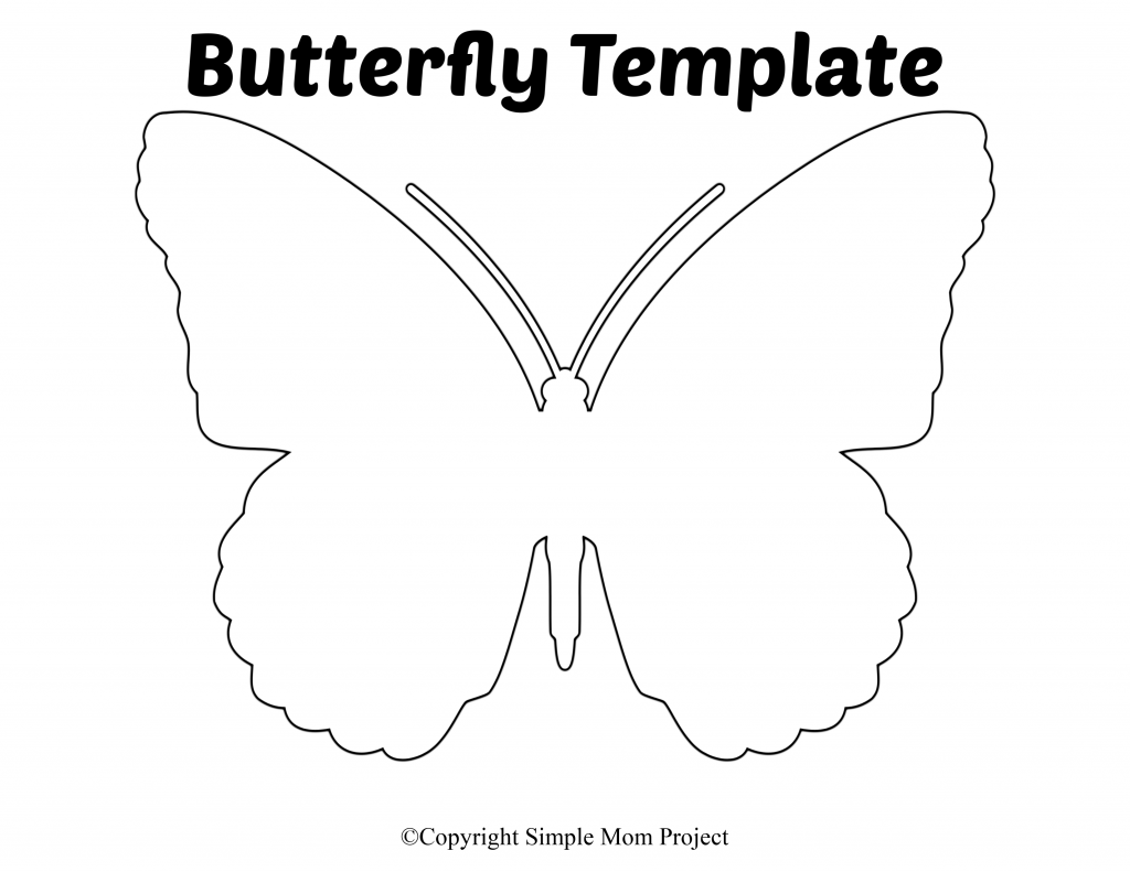 Free Printable Butterfly Templates Simple Mom Project