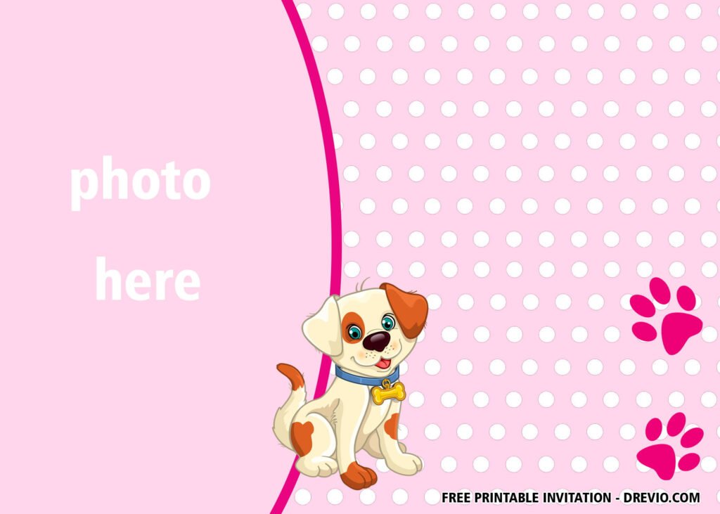 Free Printable Puppy Dog Birthday Invitations