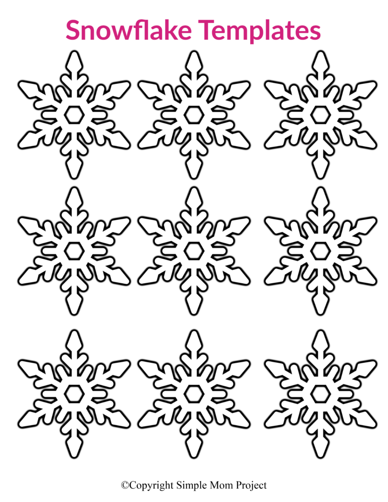Small Snowflake Stencil