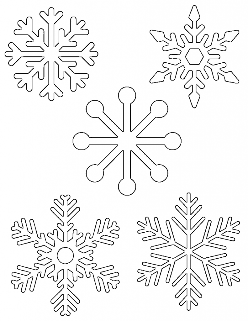 Free Printable Snowflakes Stencils