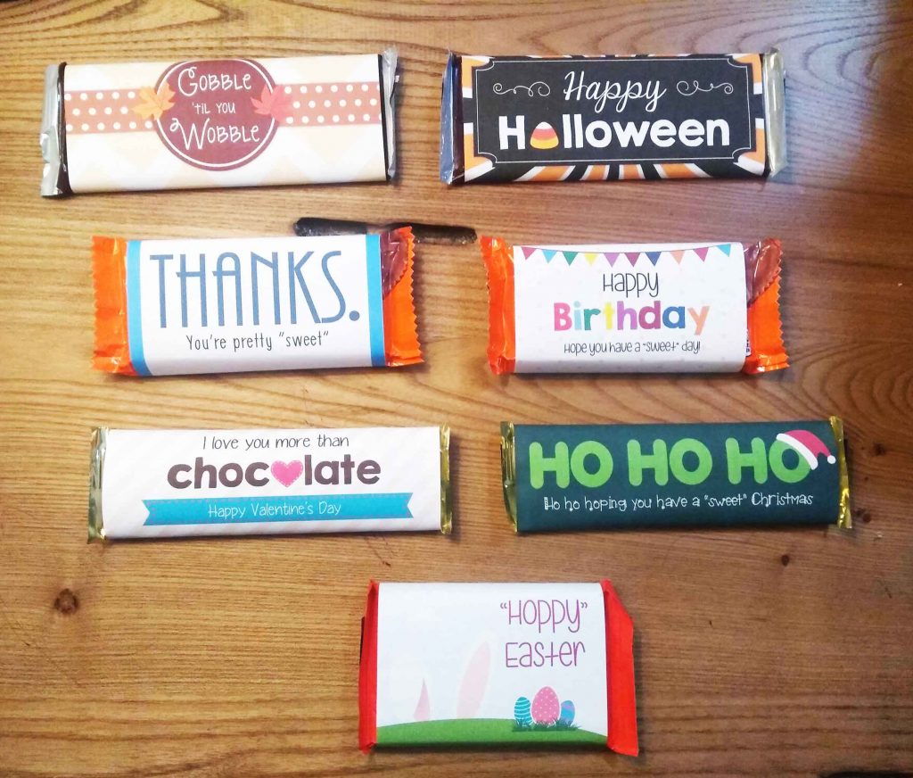 Free Printable Chocolate Wrappers