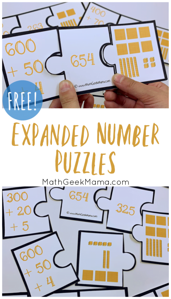 Place Value Puzzles To Understand Large Numbers Math Geek Mama