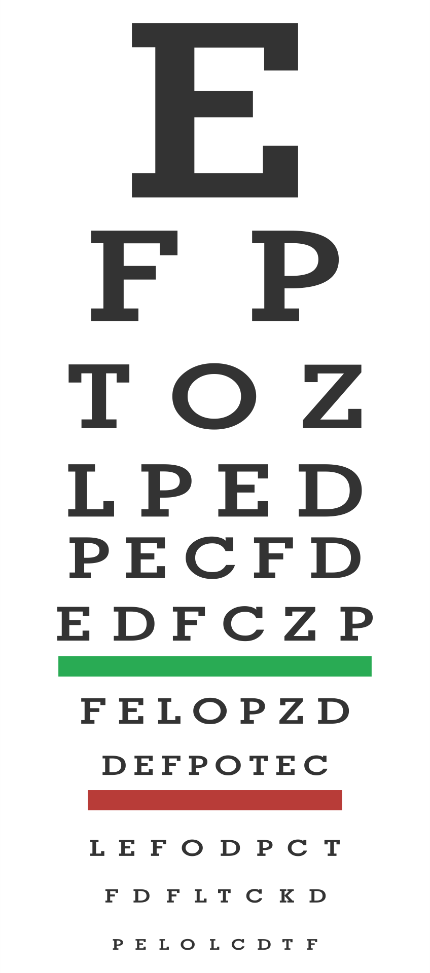 Printable Eye Sight Test