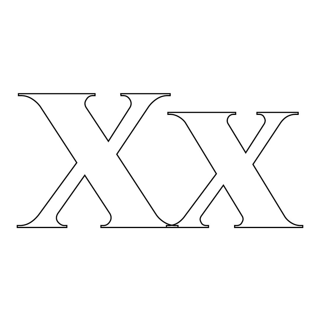 Printable Letter X Template