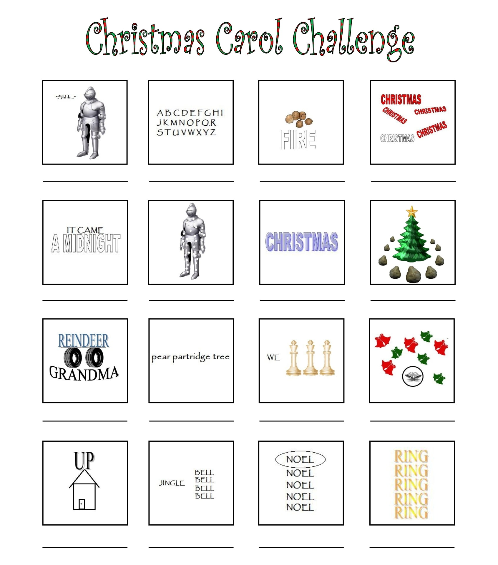 Christmas Brain Games Printable
