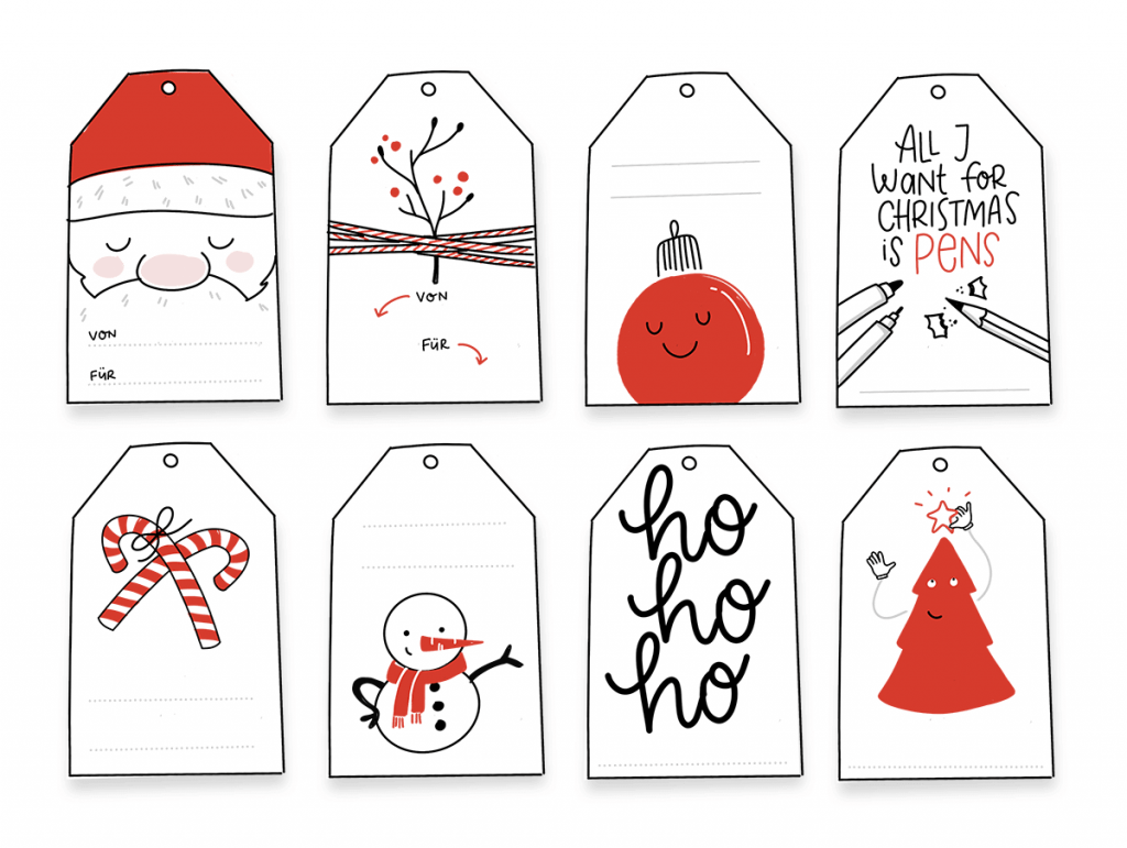 Cute Printable Christmas Tags