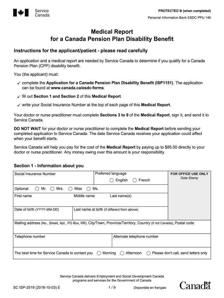 Cpp Disability Application Printable