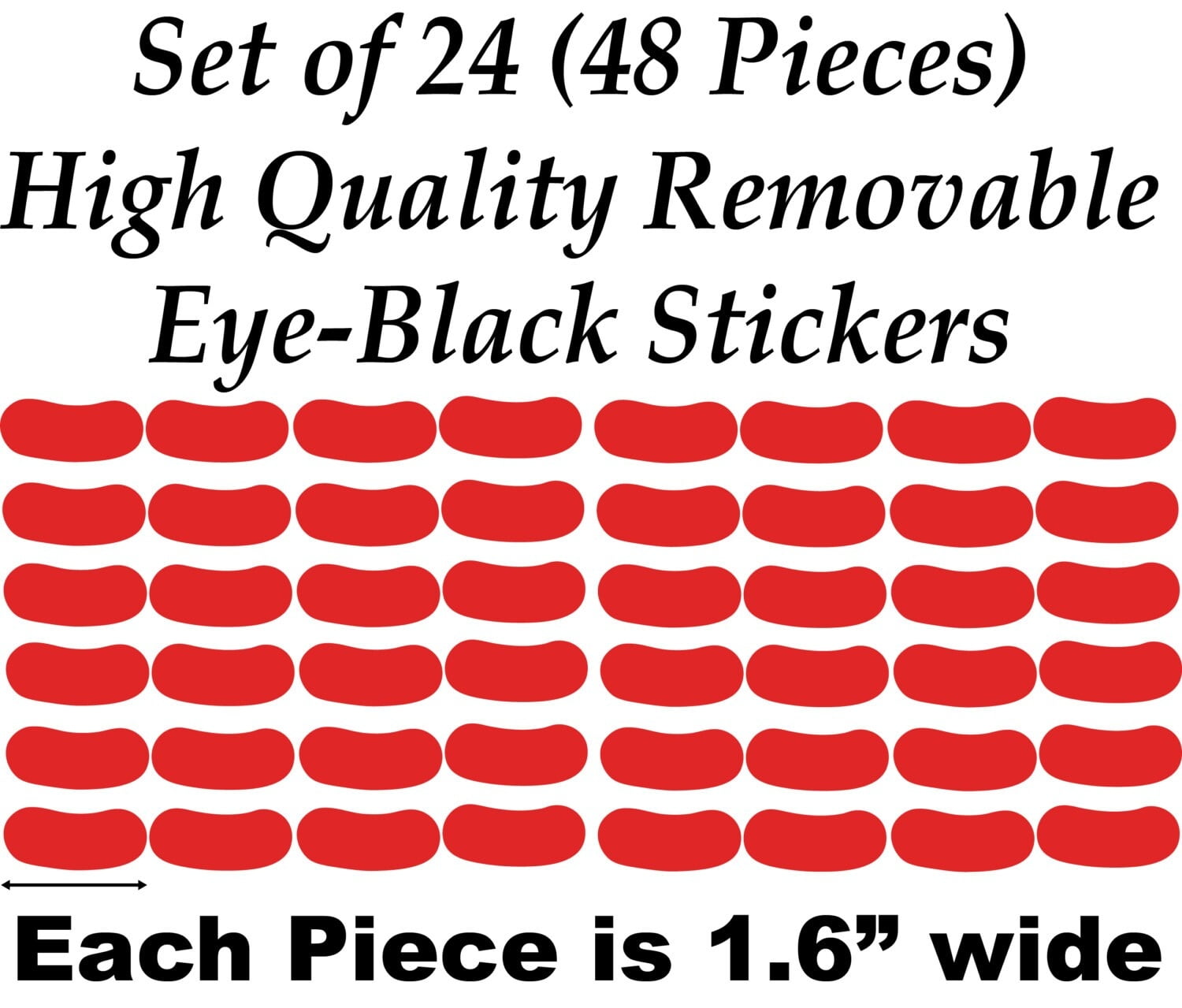Printable Eye Black Stickers