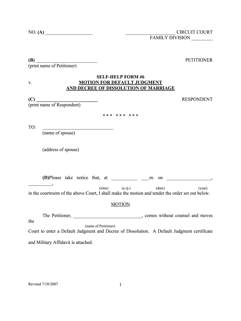 Printable Divorce Papers Az