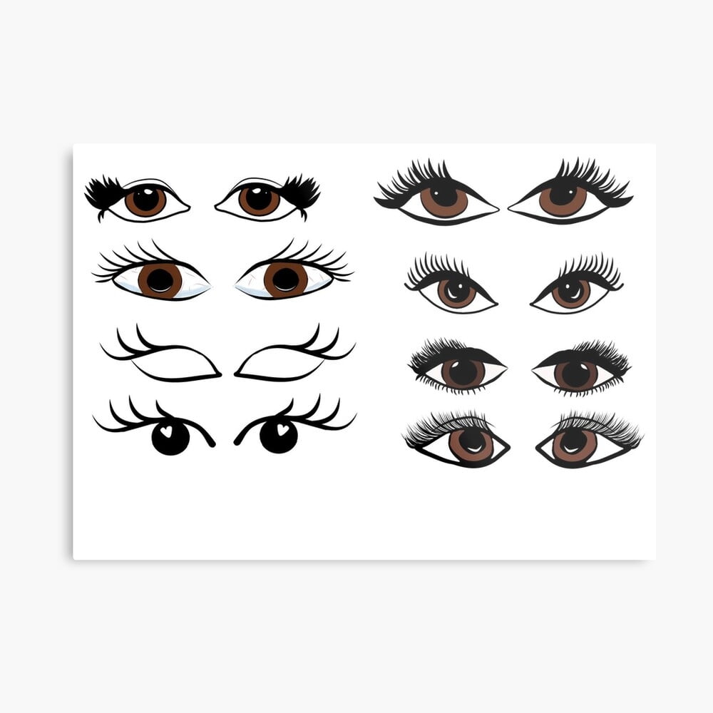 Printable Eyes With Lashes