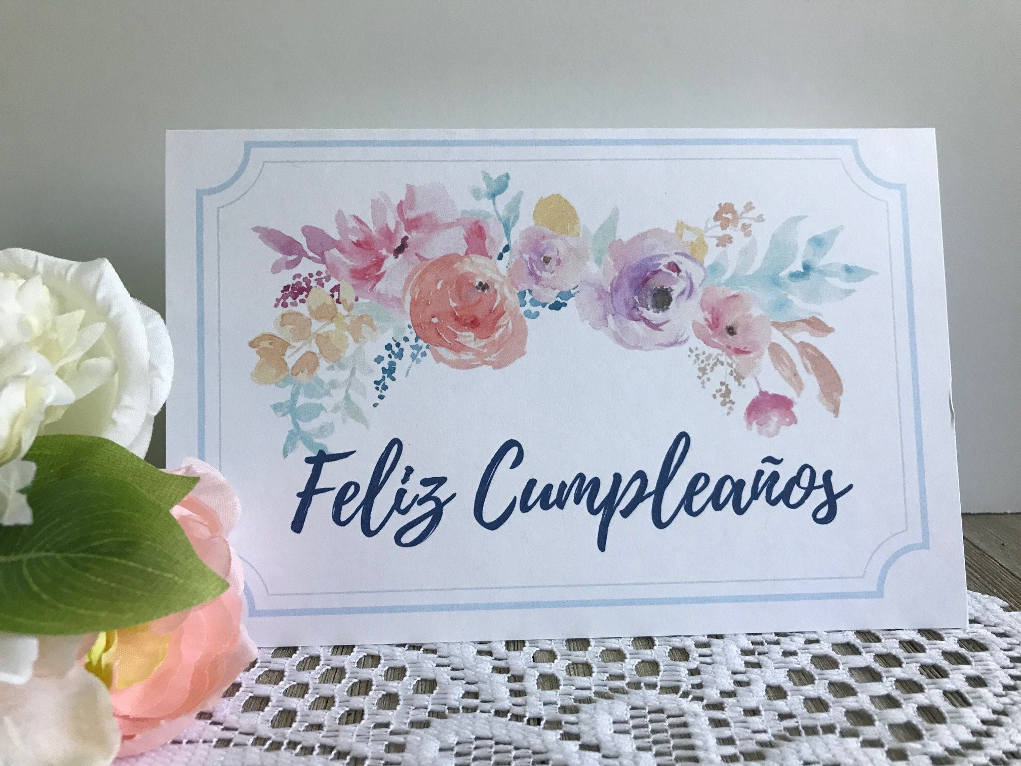 Printable Birthday Cards Spanish