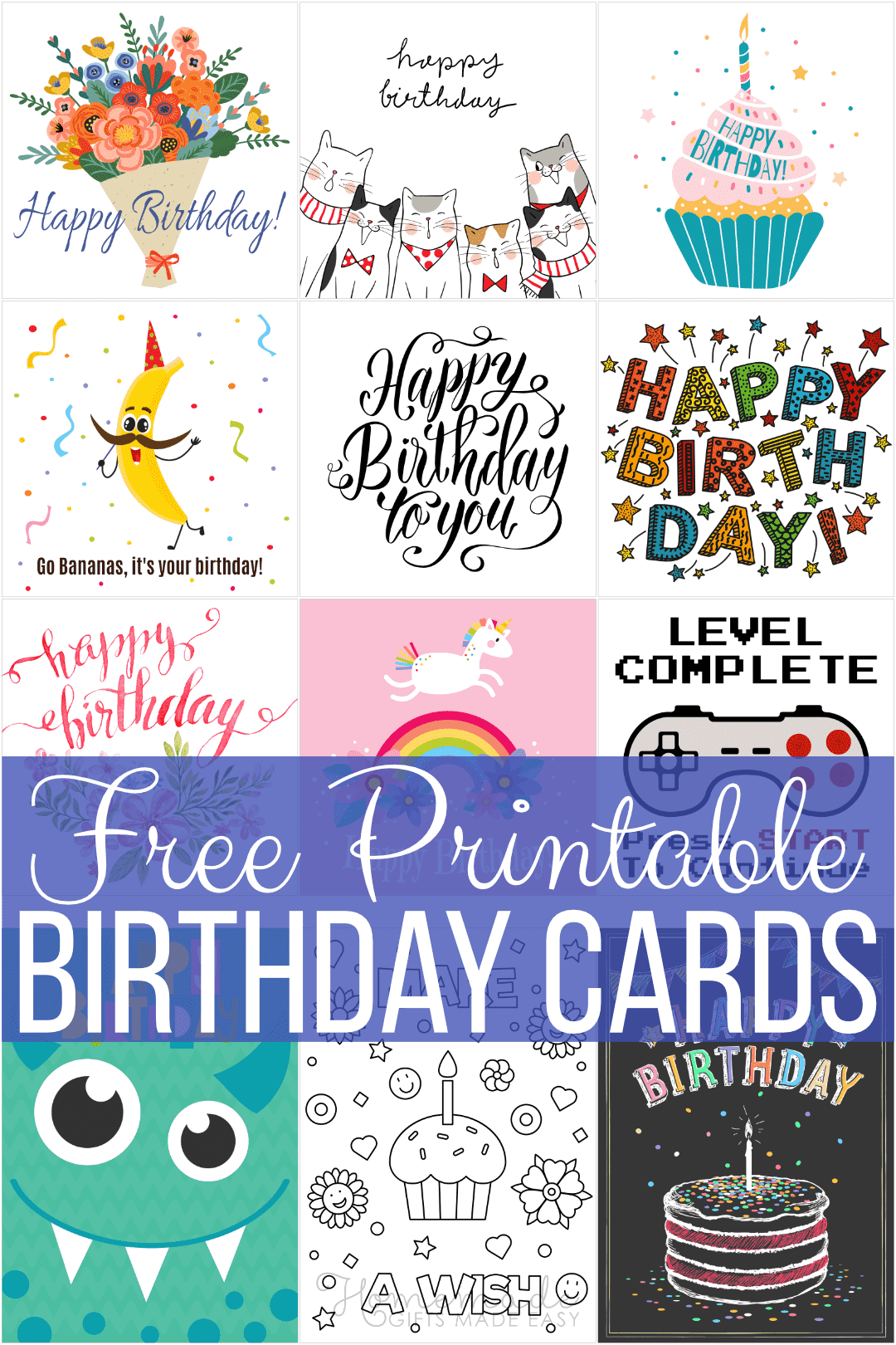 Printable Birthday Cards Cute
