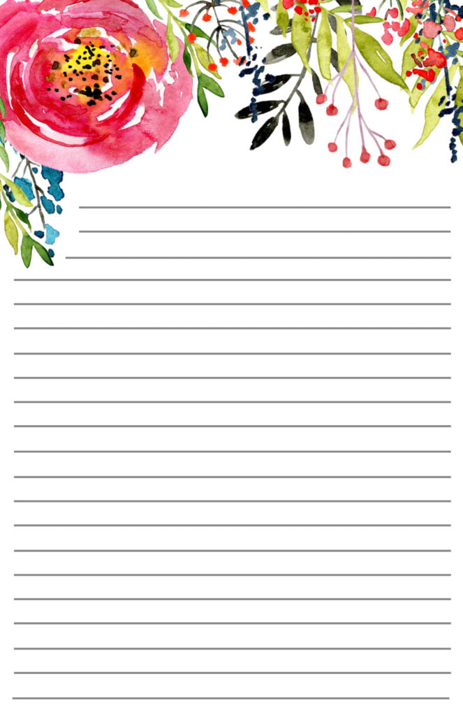 Cute Lined Paper Print Out
