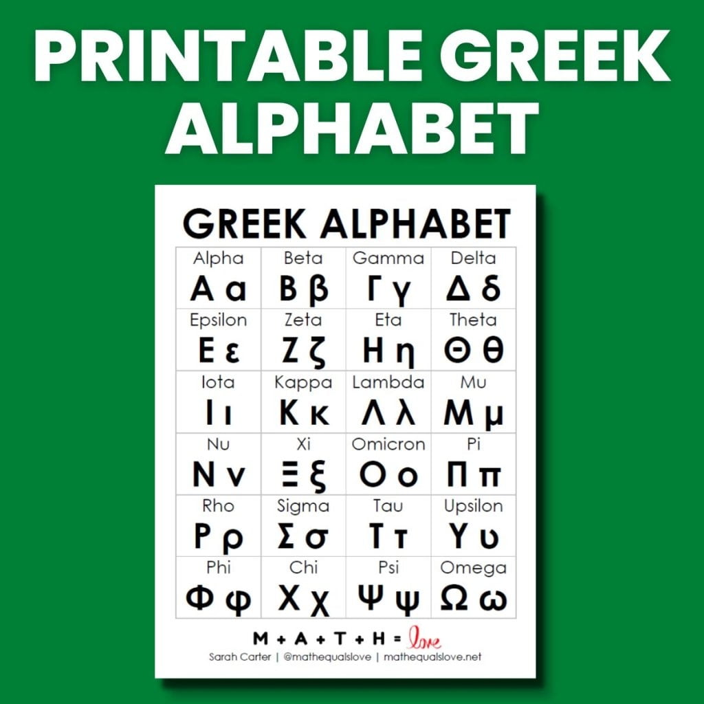 Printable Greek Alphabet Pdf Printable Lab