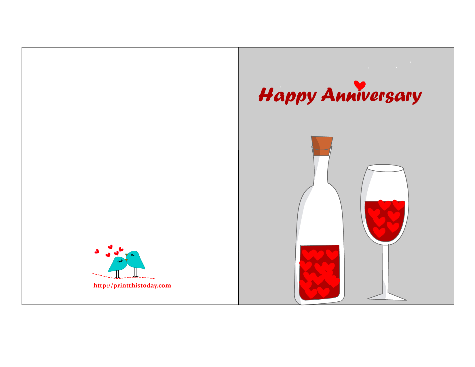 Printable Anniversary Cards Online