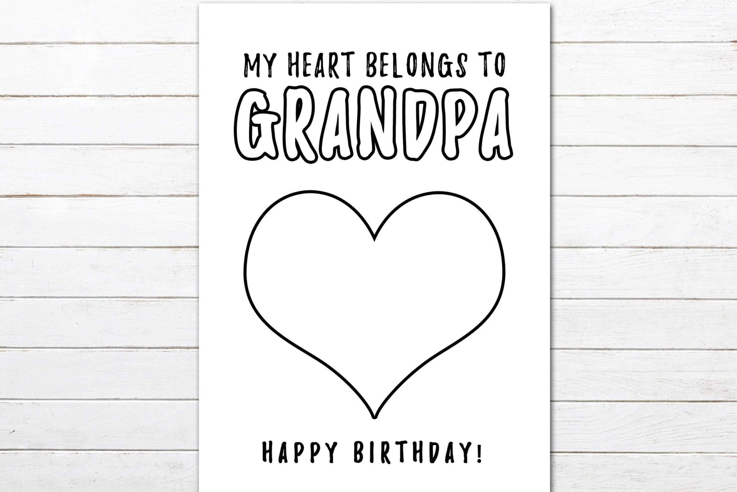 Printable Birthday Cards Grandpa