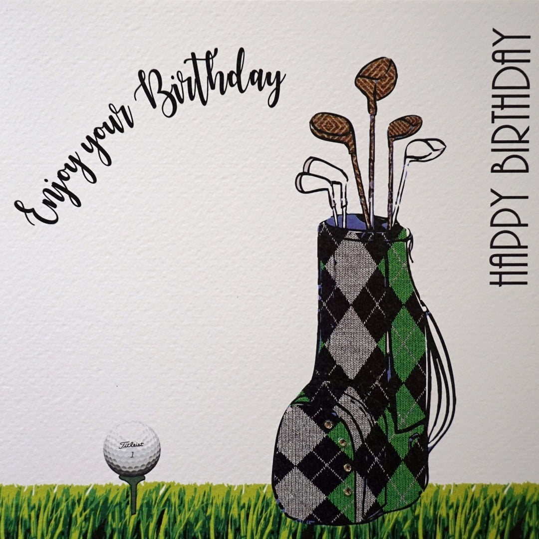 Printable Birthday Cards-golf Theme