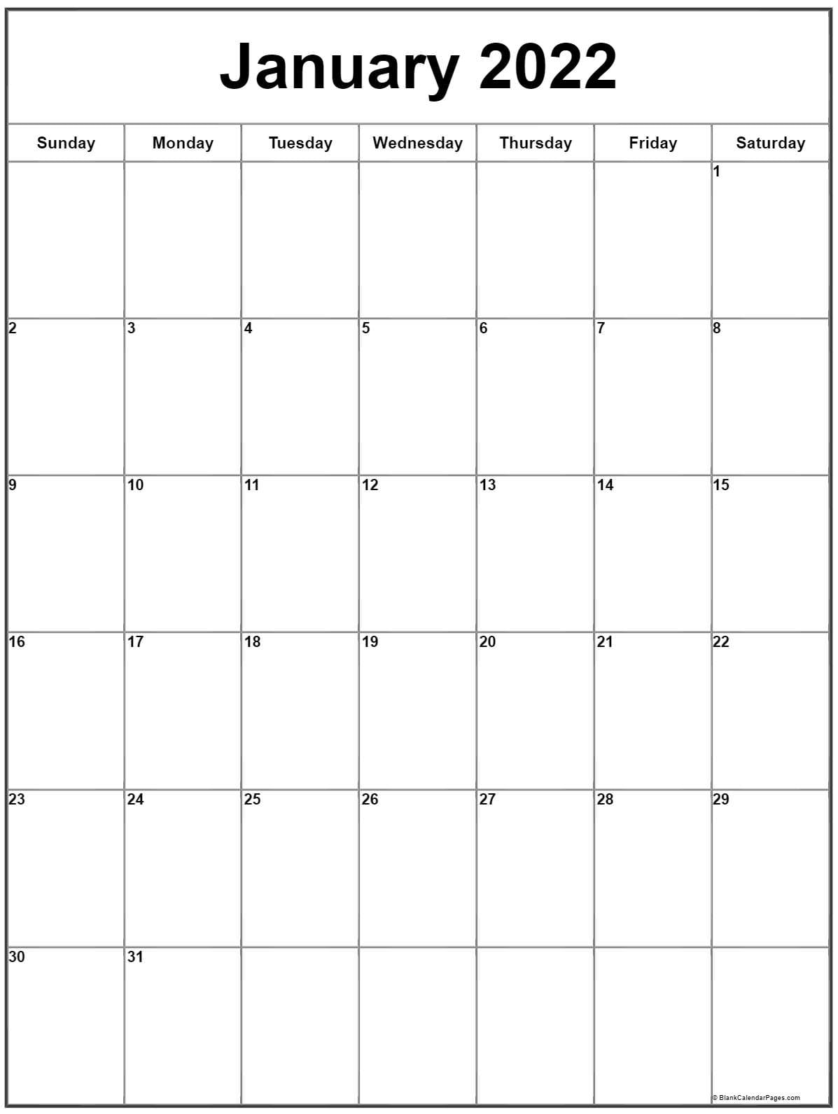Printable Calendar Vertical Free