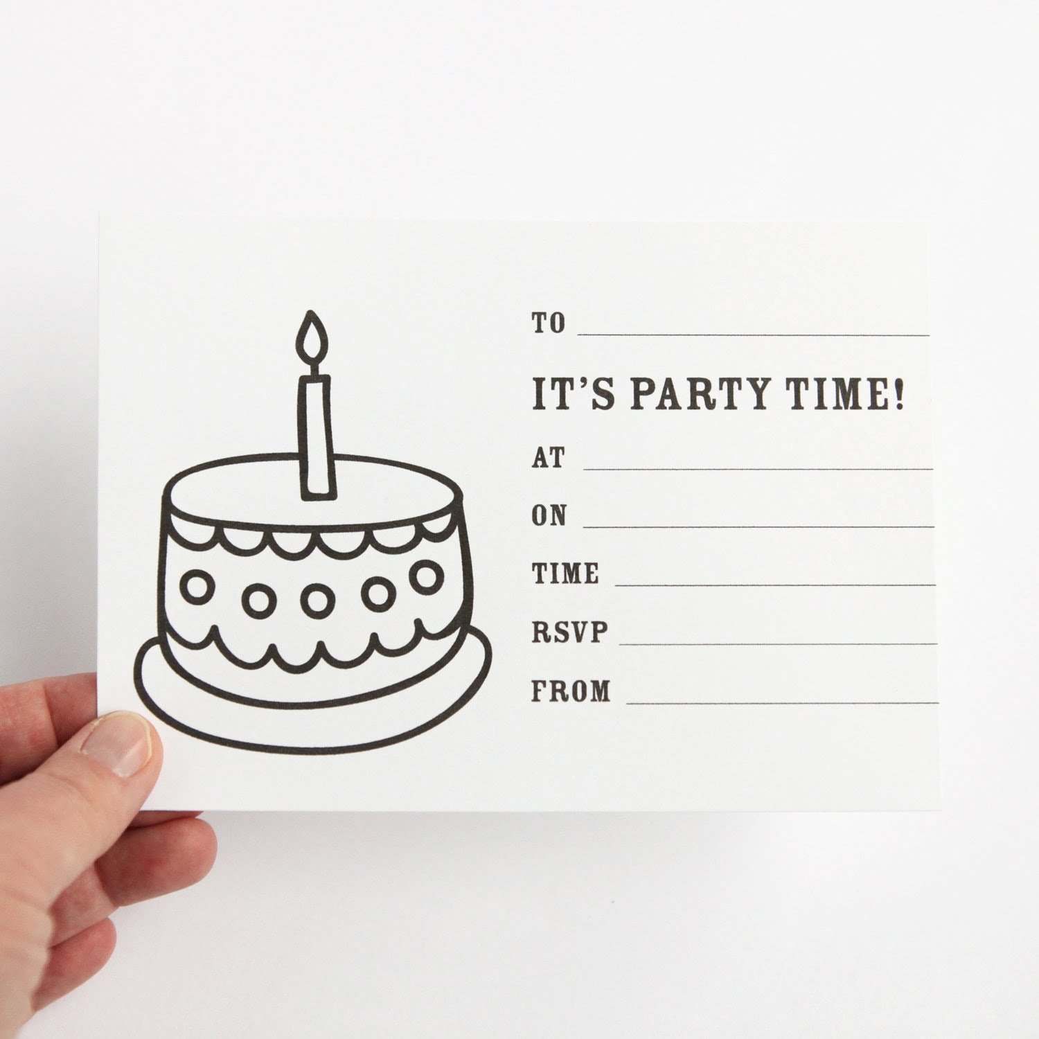 Printable Birthday Invitation Cards