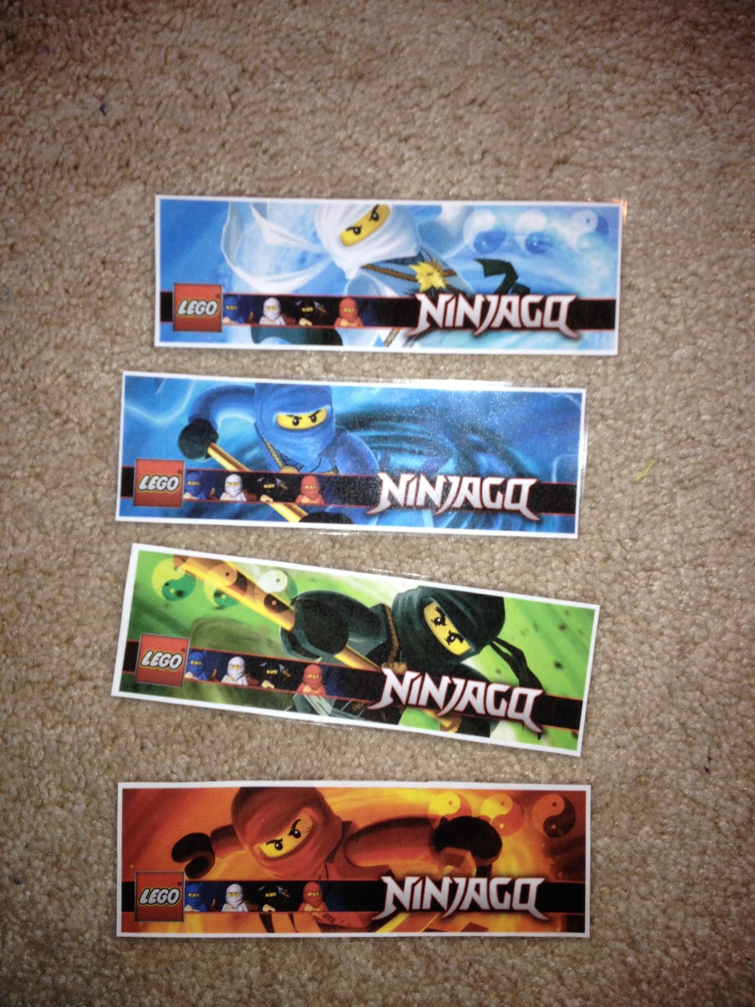Free Printable Ninjago Bookmarks