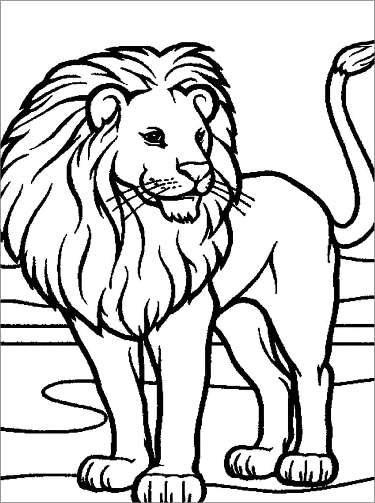 lion coloring pages free printable
