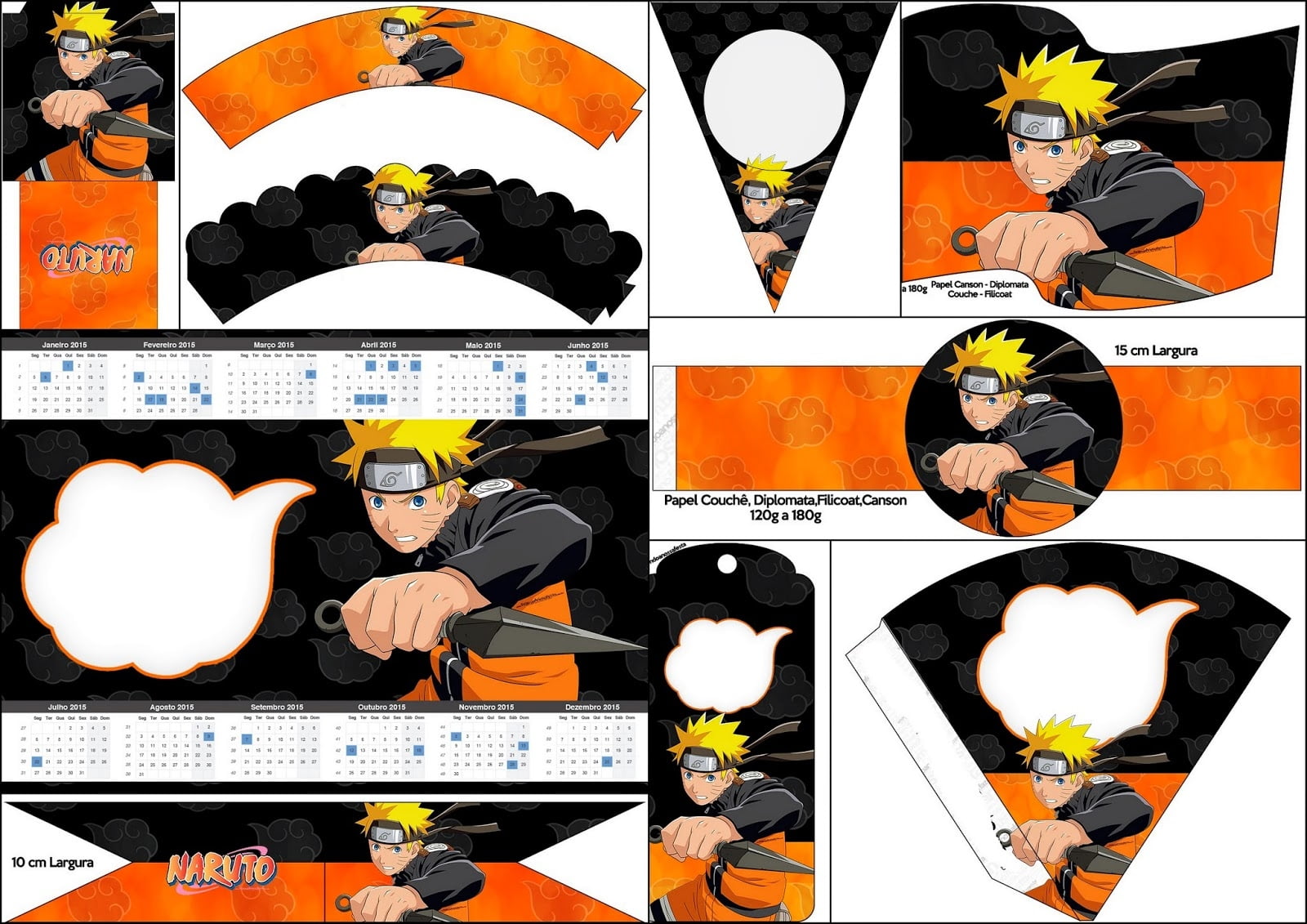 Free Printable Naruto Bookmarks