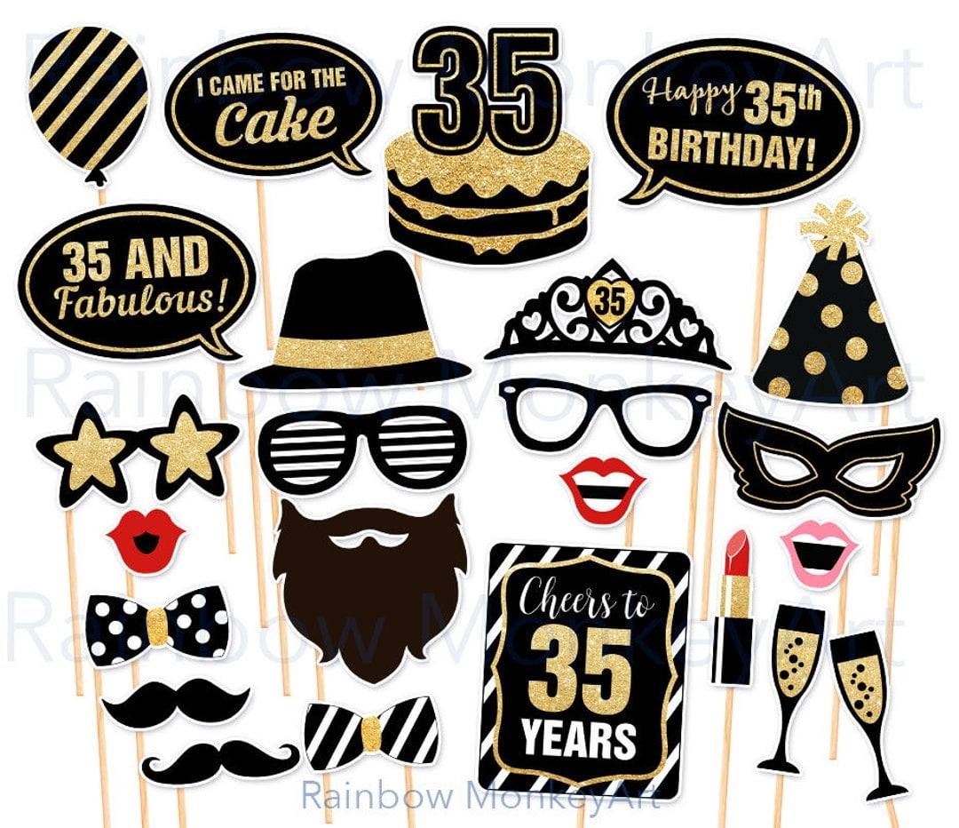 Printable Birthday Party Props