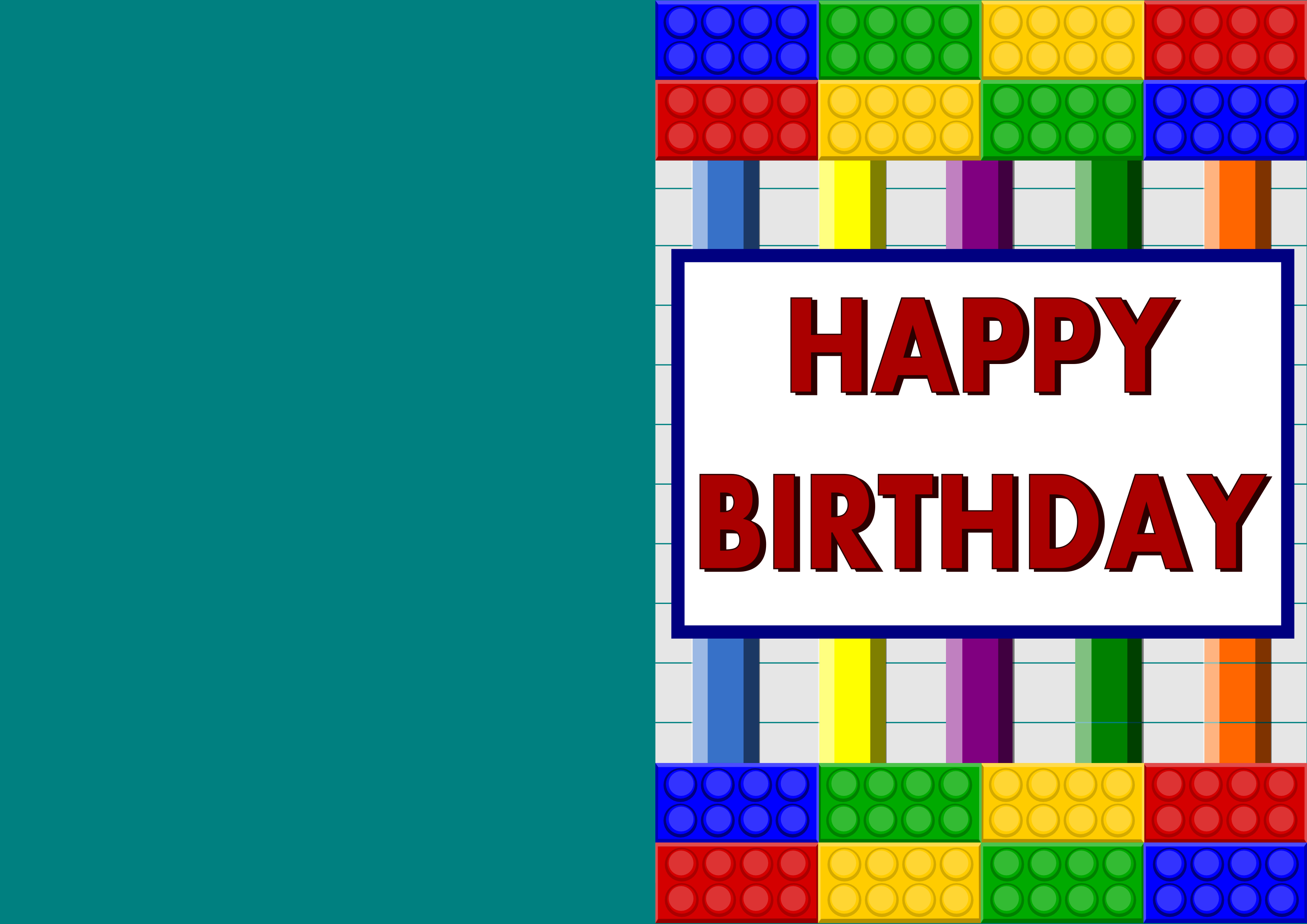 Printable Birthday Cards Lego