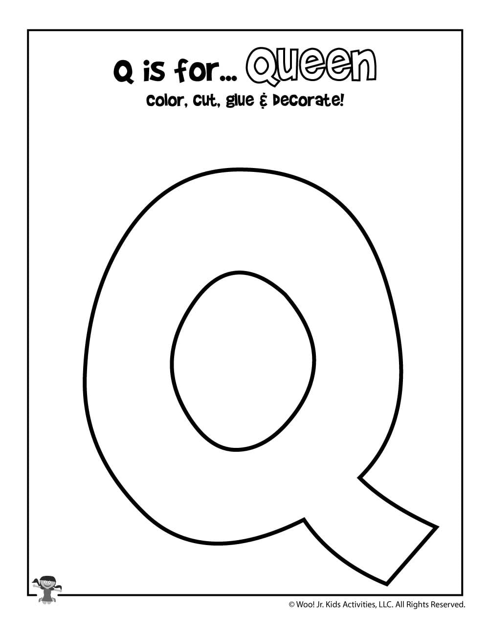 Printable Letter Q Craft