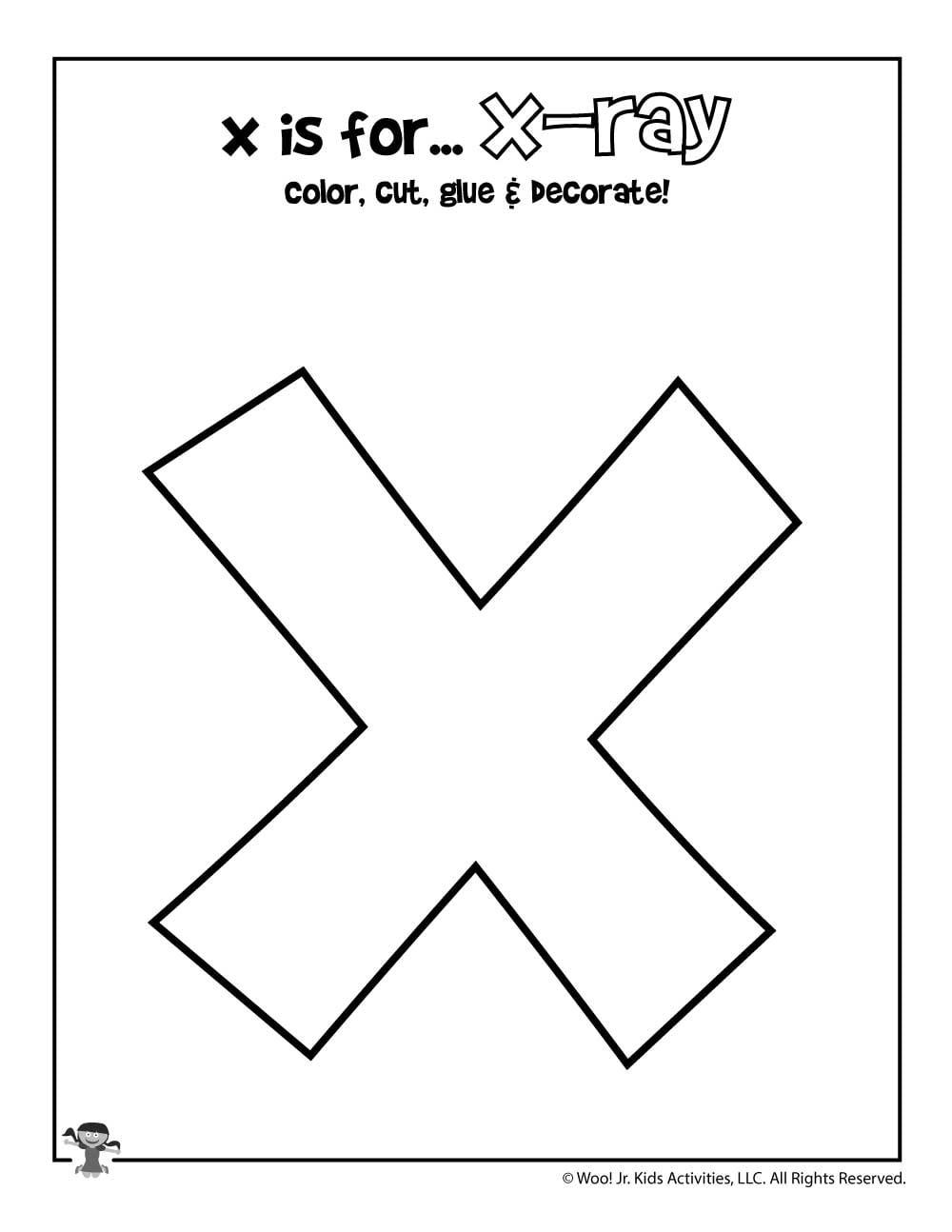Printable Letter X Craft