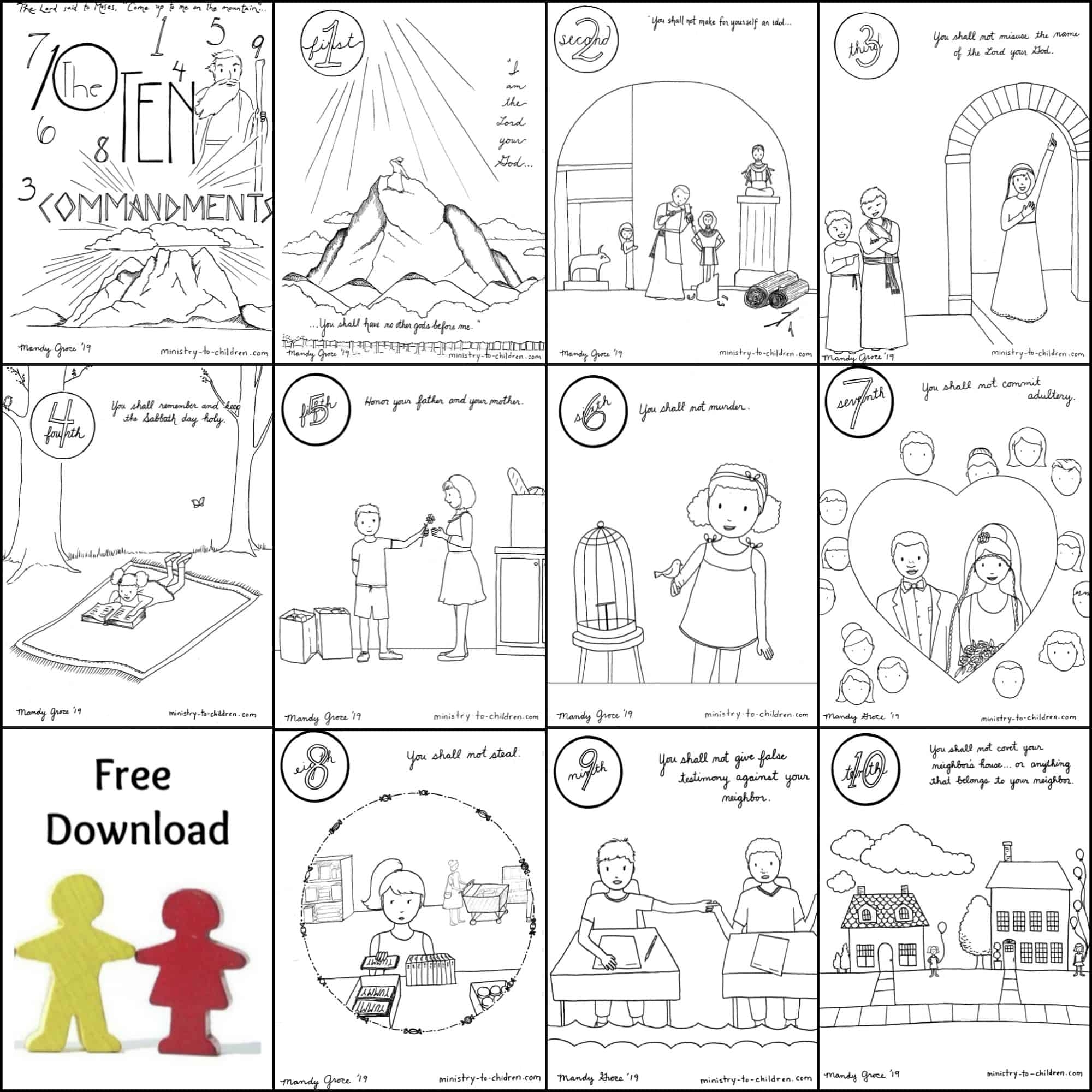 10 commandments printable free