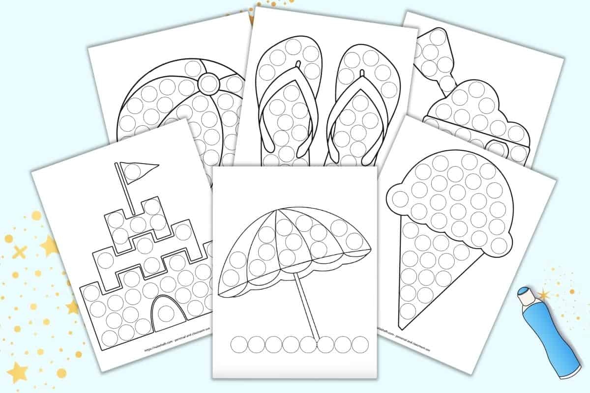 dot a dot art printables free