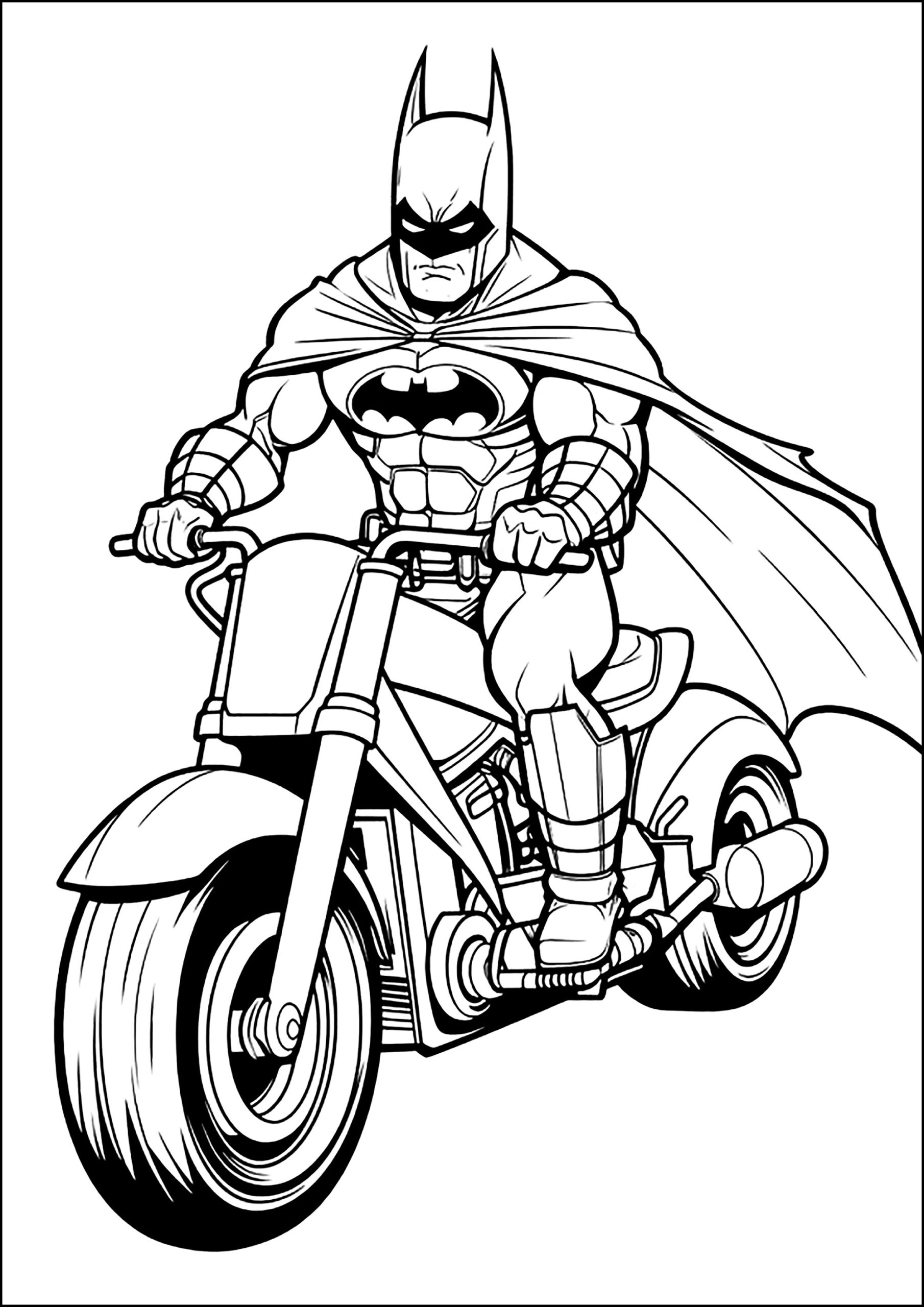 free batman printable coloring pages