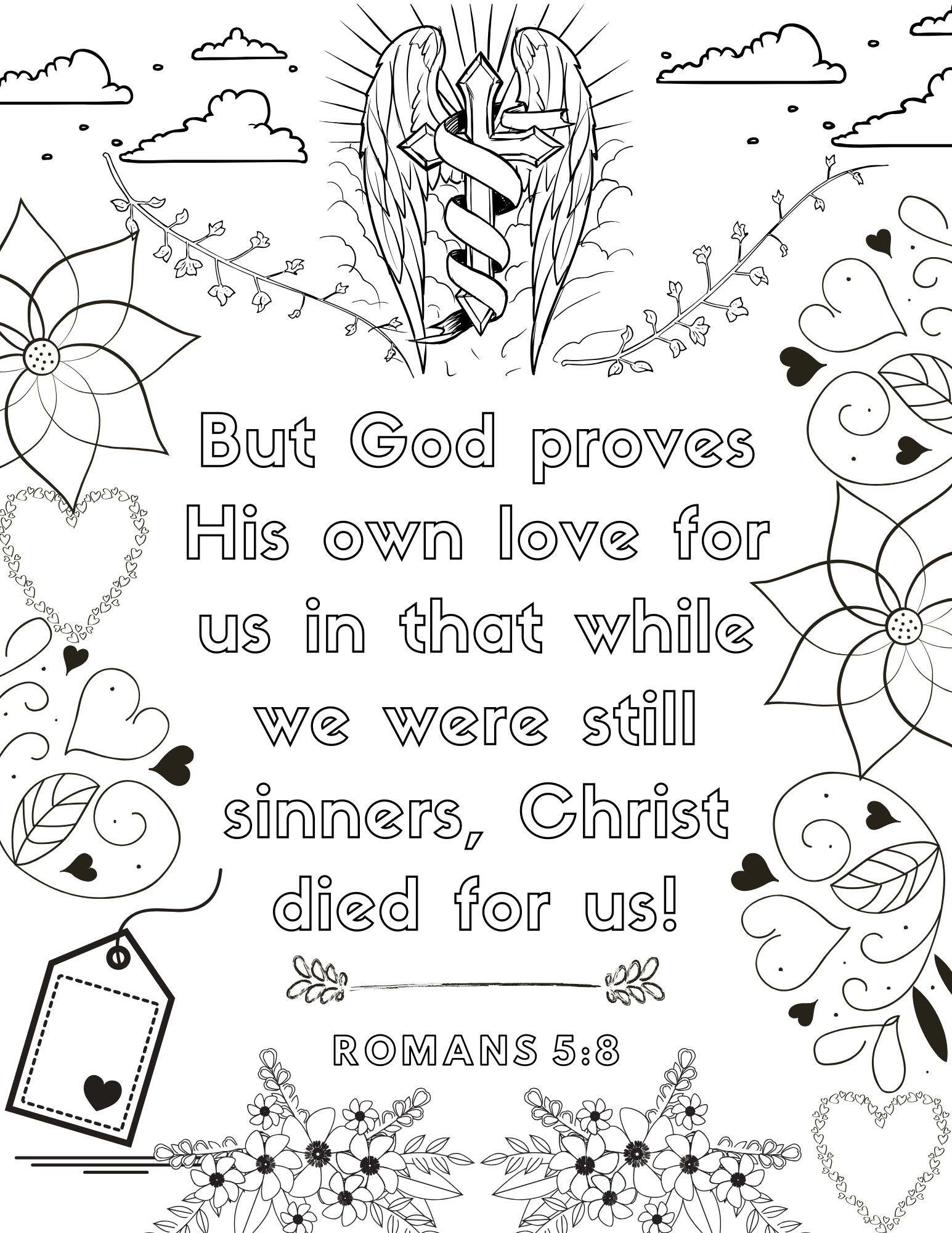 bible verse coloring pages free printable