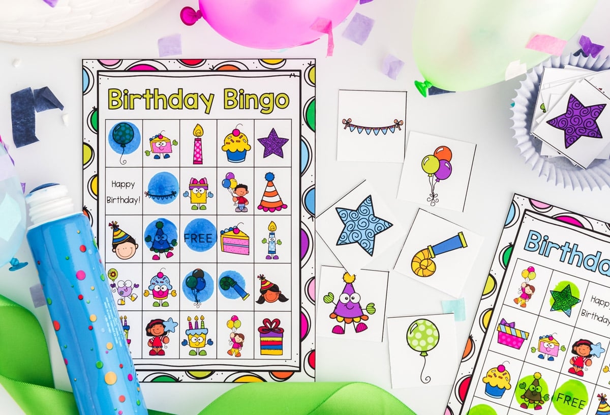 free printable birthday bingo