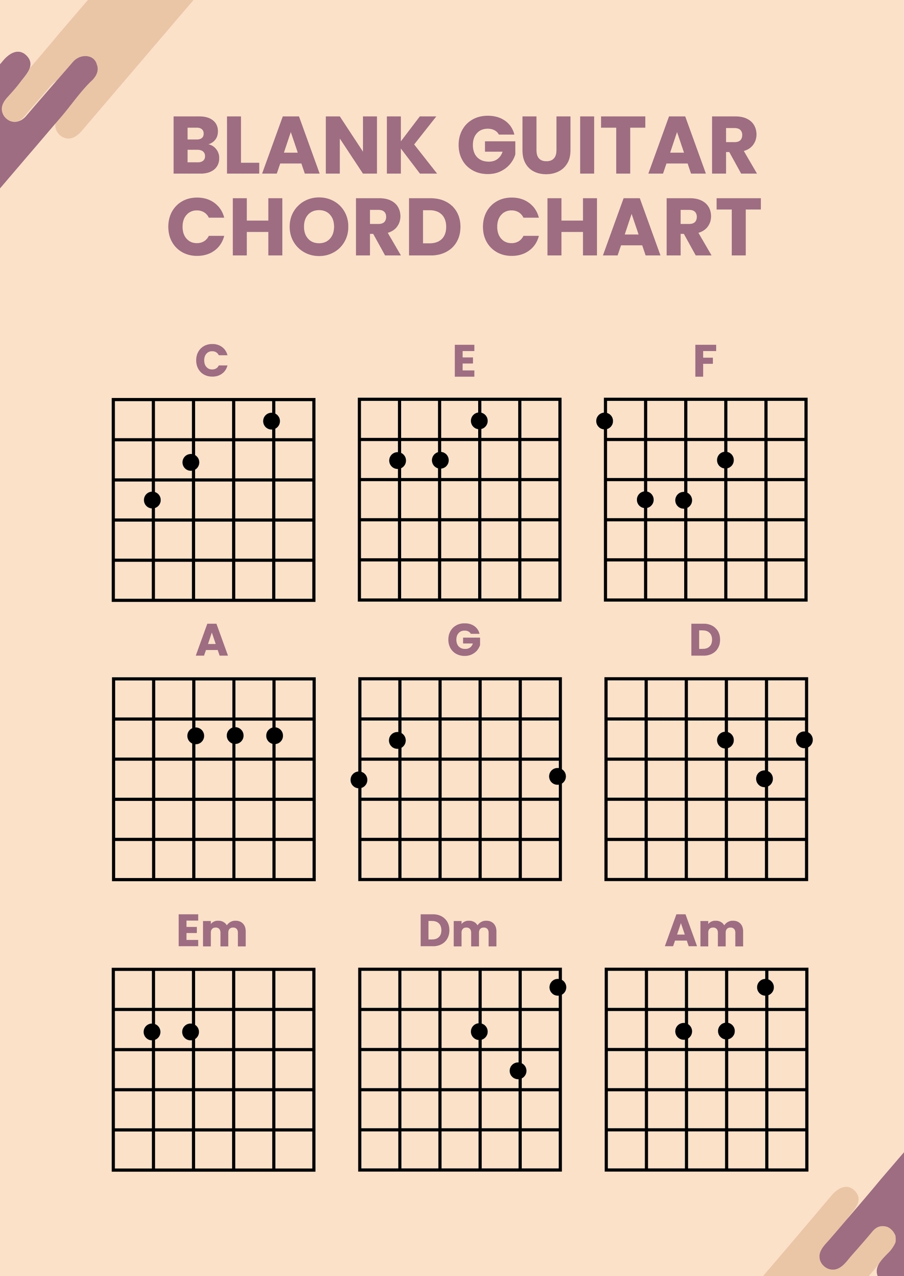 printable free guitar chord chart
