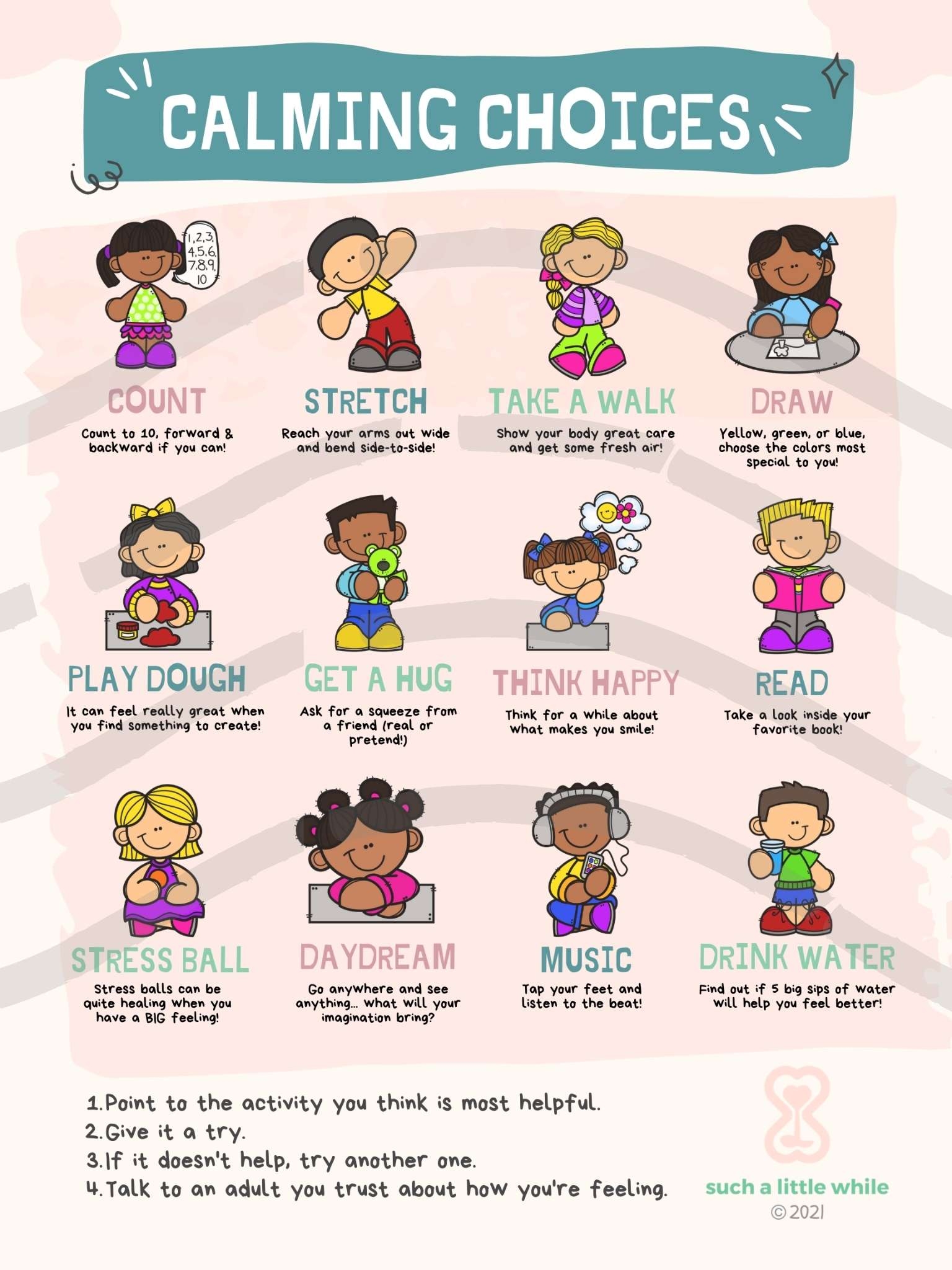 free calm down printables
