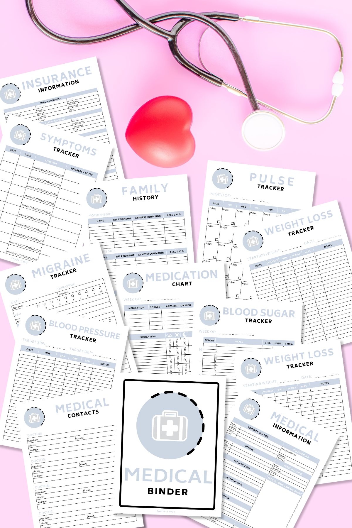 free medical binder printables