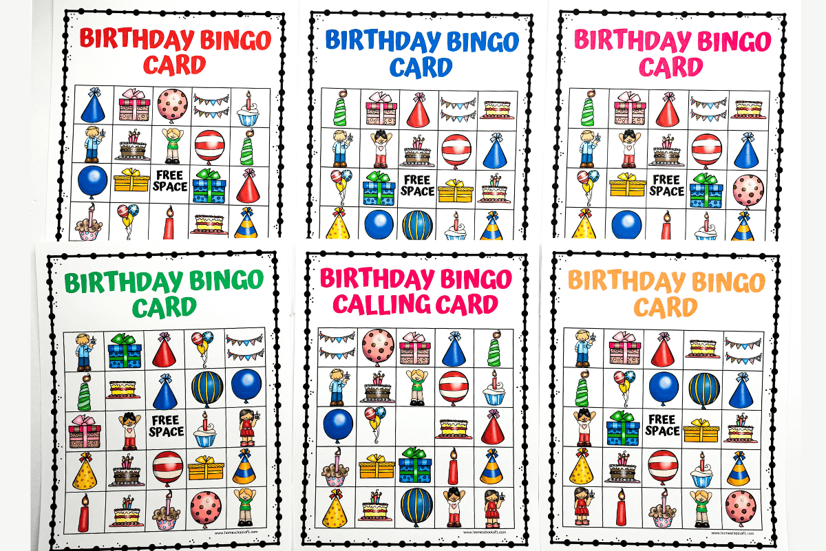 free printable birthday bingo