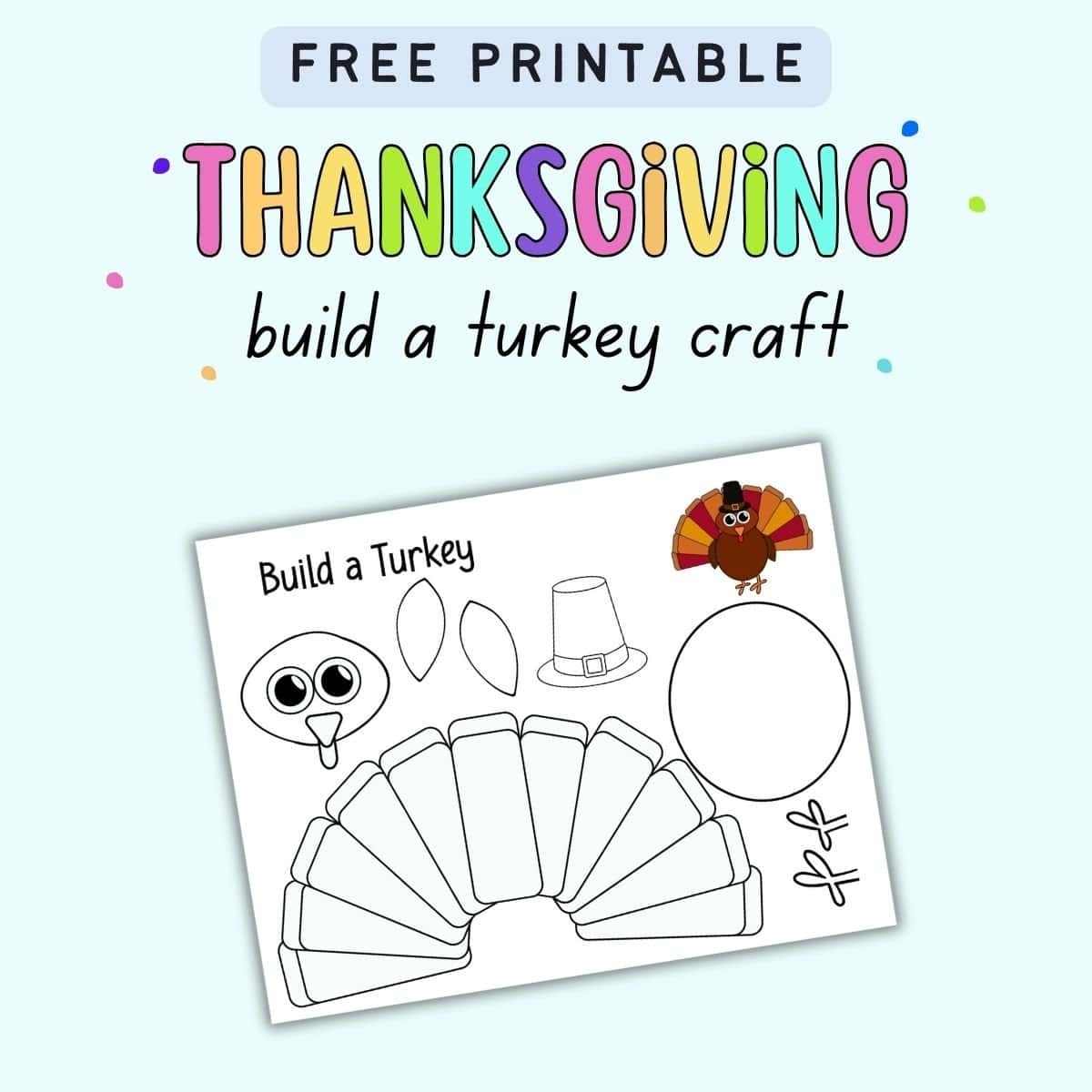 thanksgiving printable crafts free