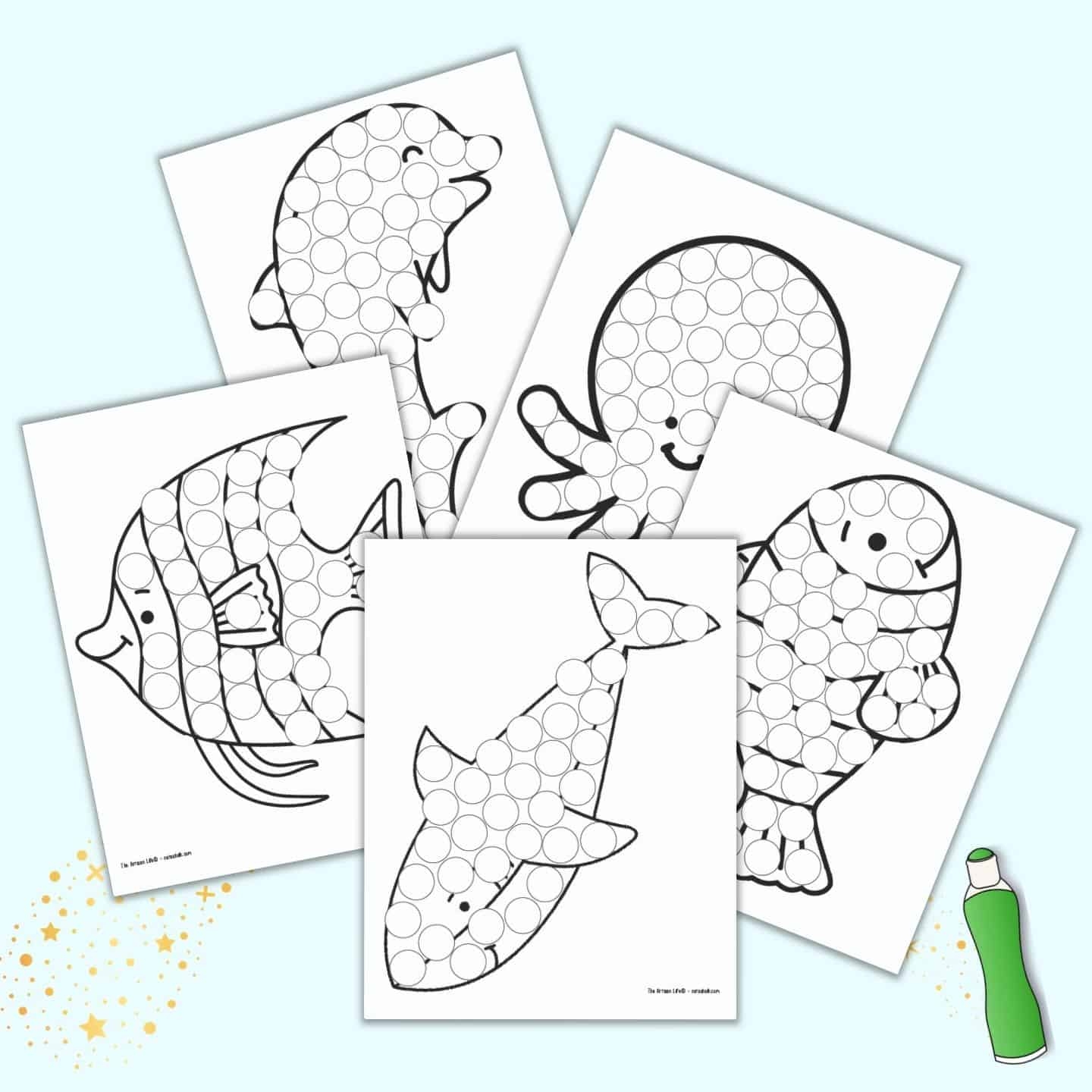 ocean do a dot printables free