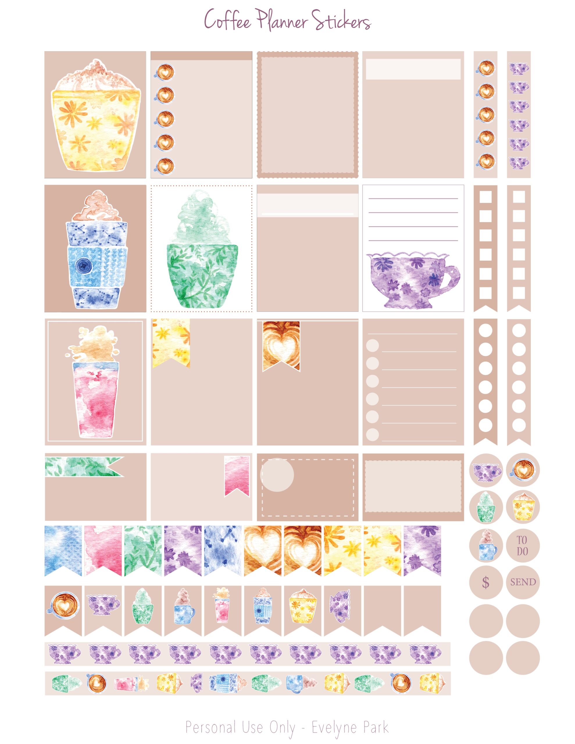 planner free printable stickers