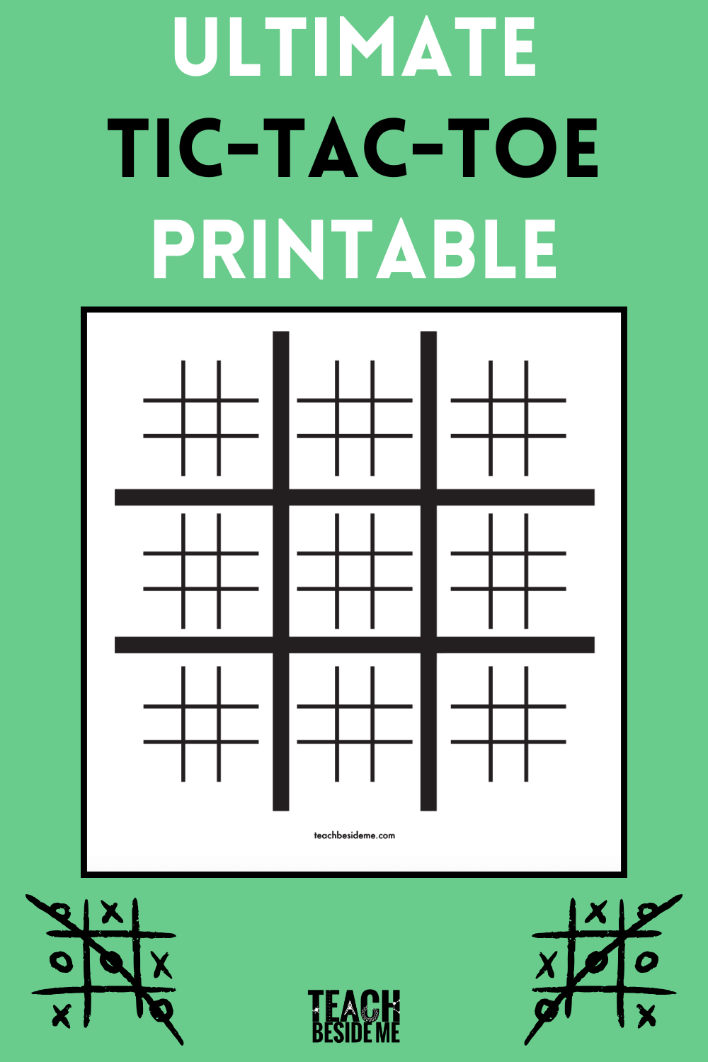 free printable tic tac toe game