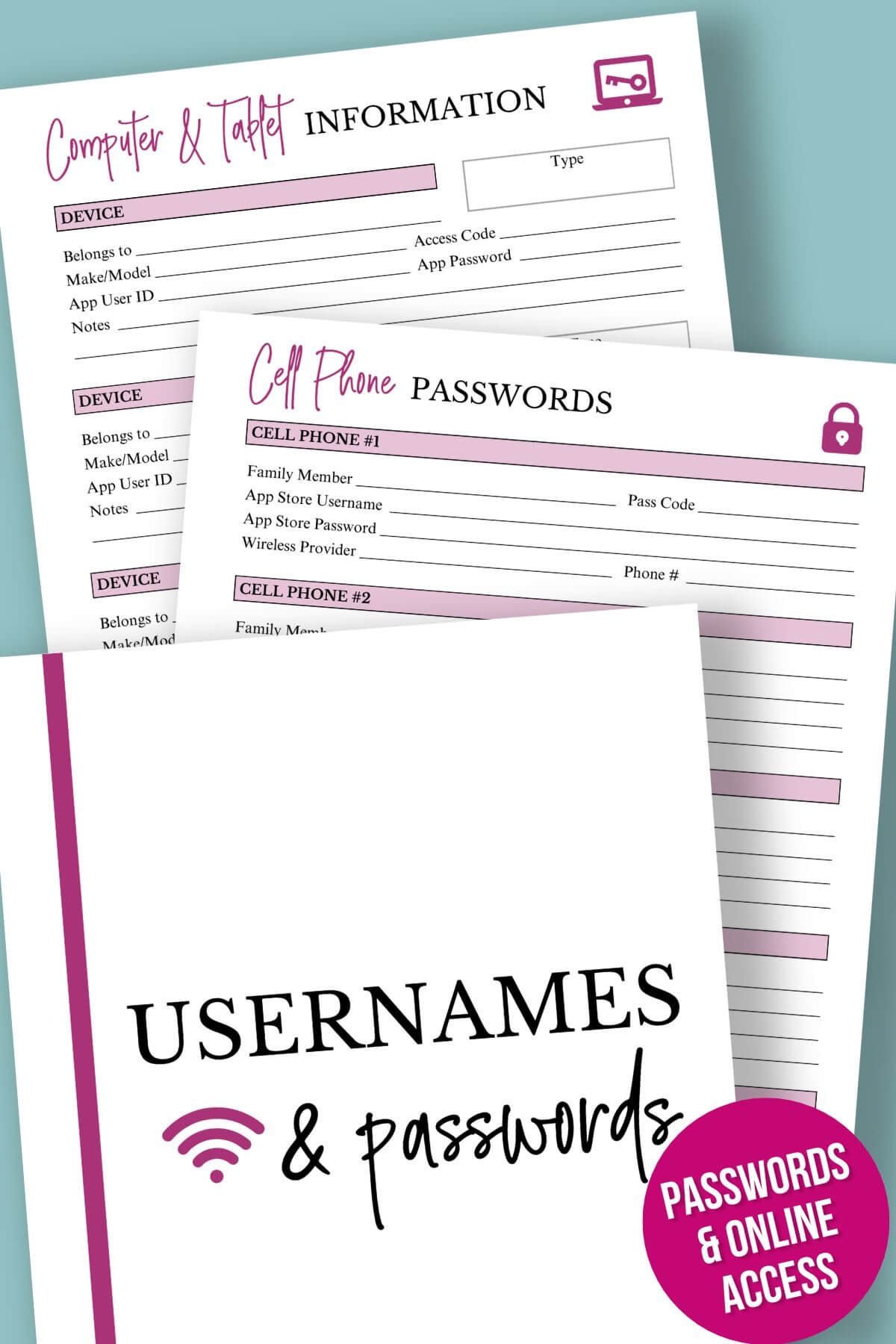 free emergency binder printables pdf