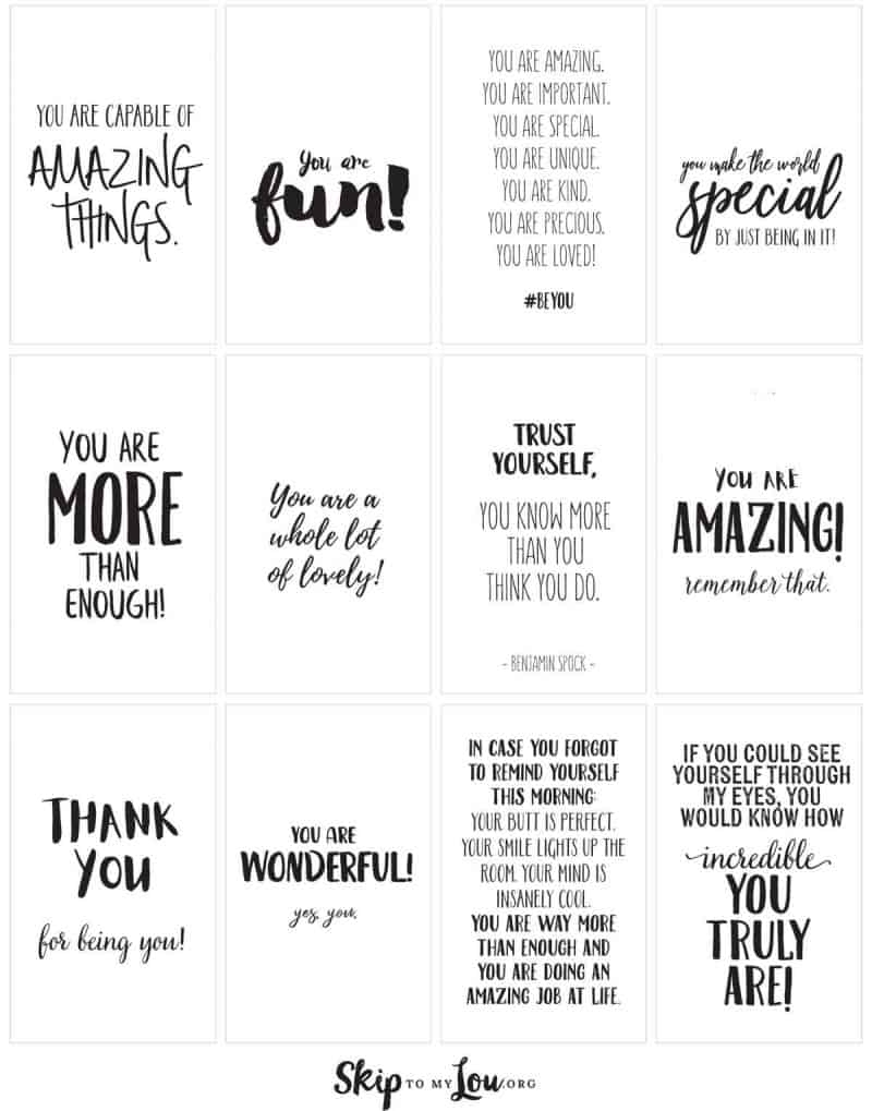 printable affirmations pdf free